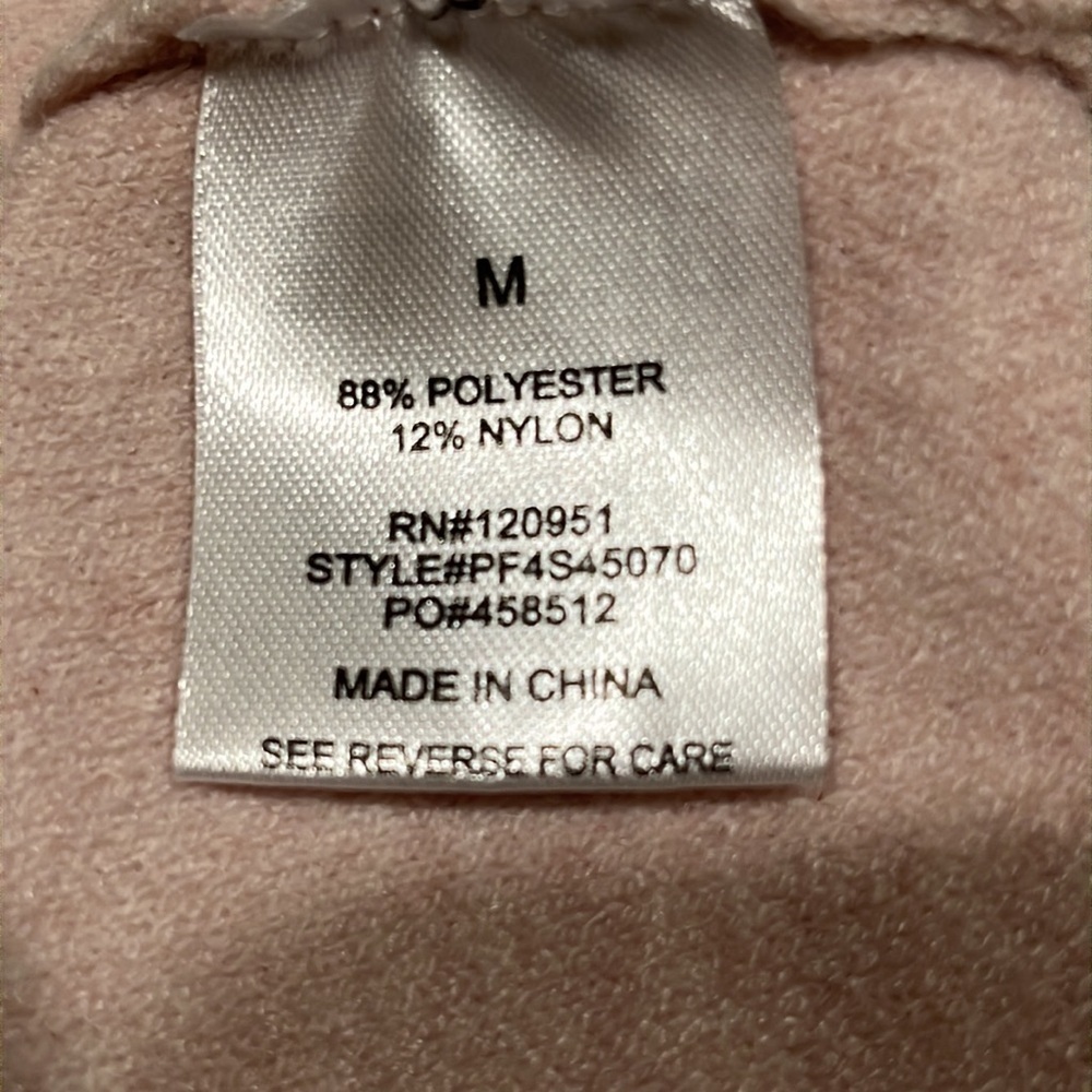 Pink Republic DUSTY ROSE ZIPPER FRONT CARDIGAN HOODIE, SIZE M: - Picture 9 of 9